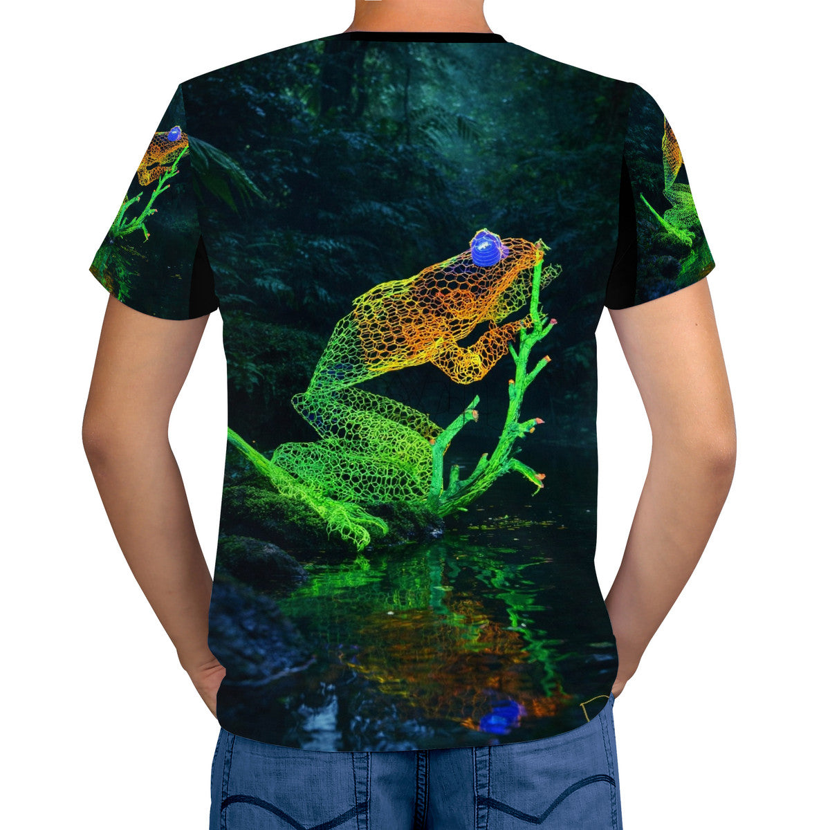 Feeling Froggy - Original Artwork by Craig Davoll - Men's All Over Print T-Shirt