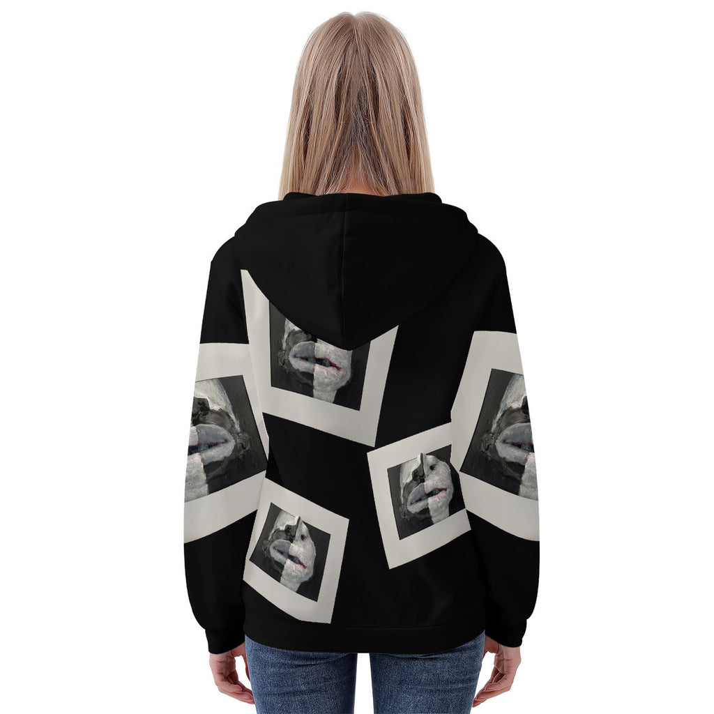 The Warriors - Original Artwork by Craig Davoll -  Women's All Over Print Zip Hoodie