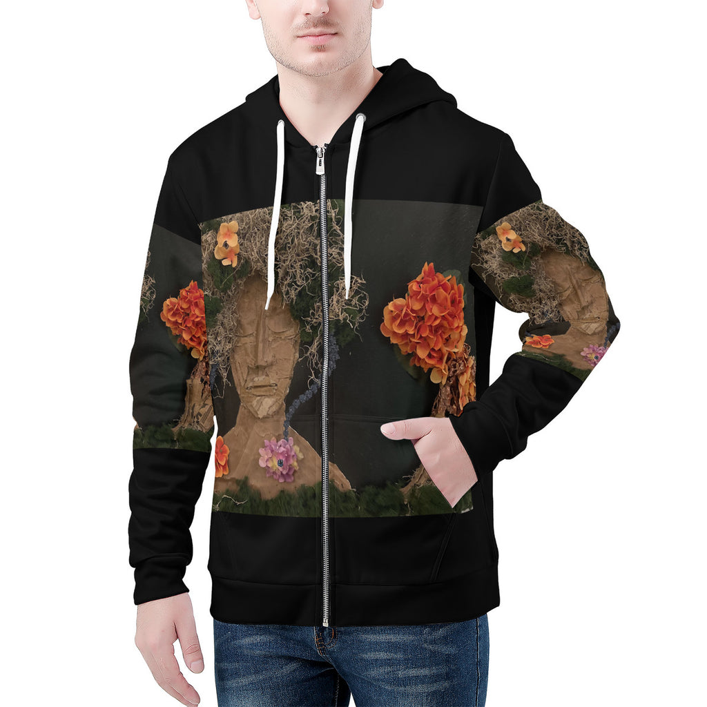Come See Me - Original Artwork by Craig Davoll - Men's All Over Print Zip Hoodie