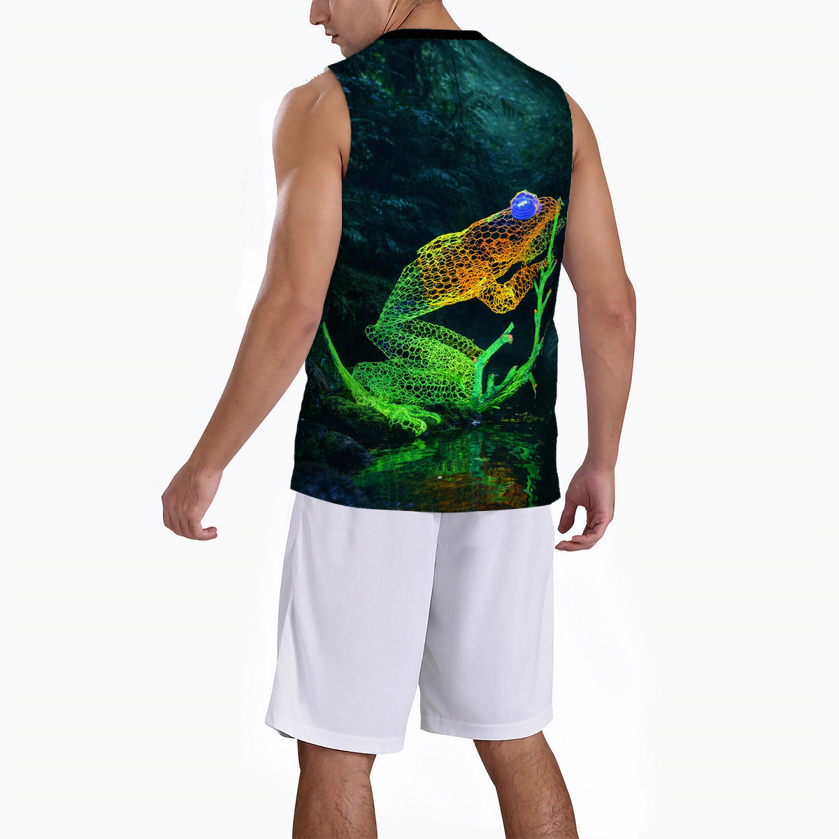 Feeling Froggy - Original Art by Craig Davoll - Men’s Basketball Tops Jersey