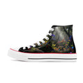 Strength, Power and Beauty on Display - Original Art by Craig Davoll -  High Top Canvas Shoes - White