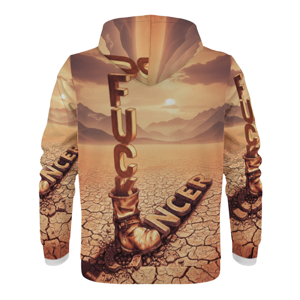 Fu*k Cancer -  Men's All Over Print Hoodie