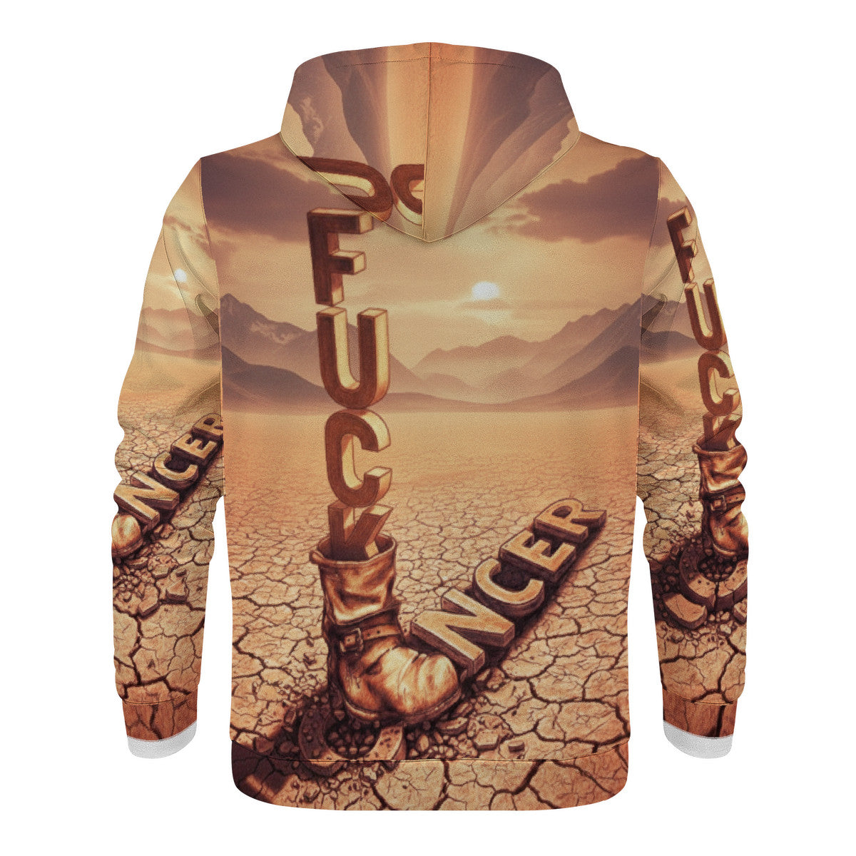 Fu*k Cancer -  Men's All Over Print Hoodie