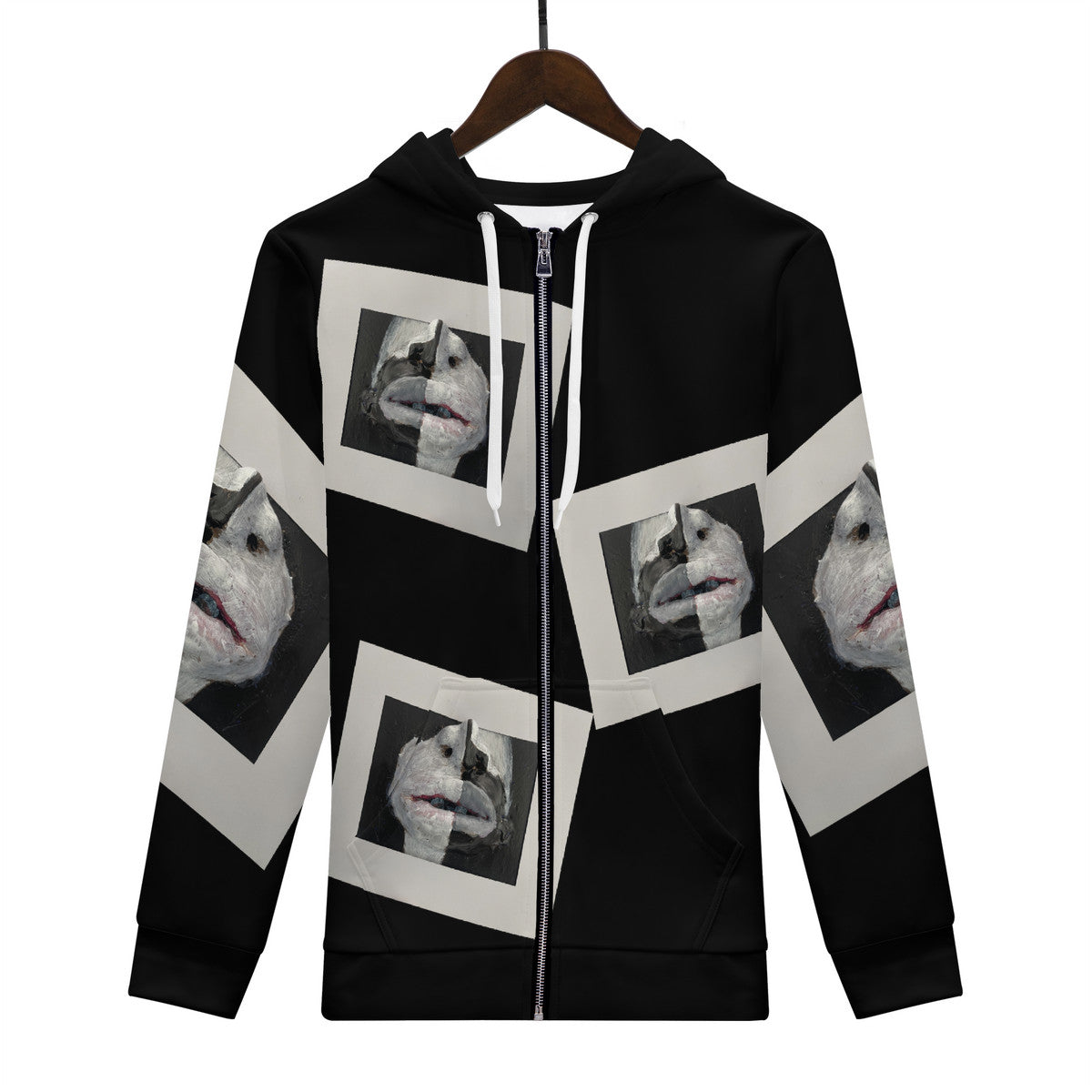 The Warriors - Original Artwork by Craig Davoll -  Women's All Over Print Zip Hoodie