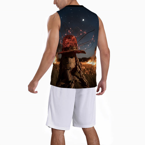 Dan D Lion - Fire - Original Art by Craig Davoll - Men’s Basketball Tops Jersey