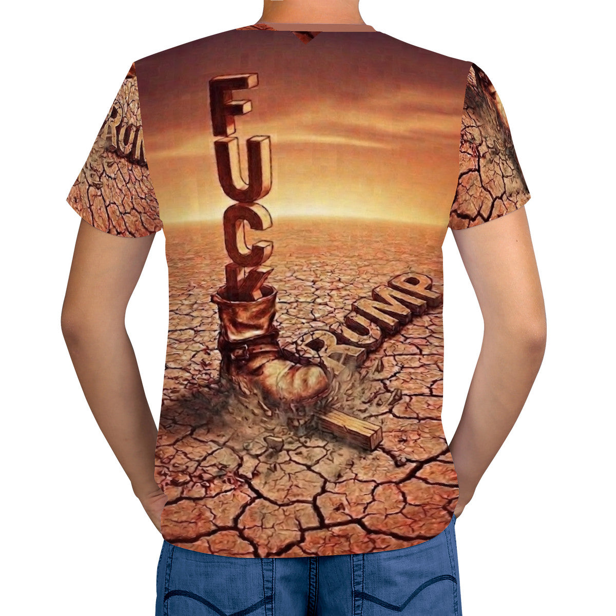 Fu*k Trump - Original Art by Craig Davoll - D61 Men's All Over Print T-Shirt