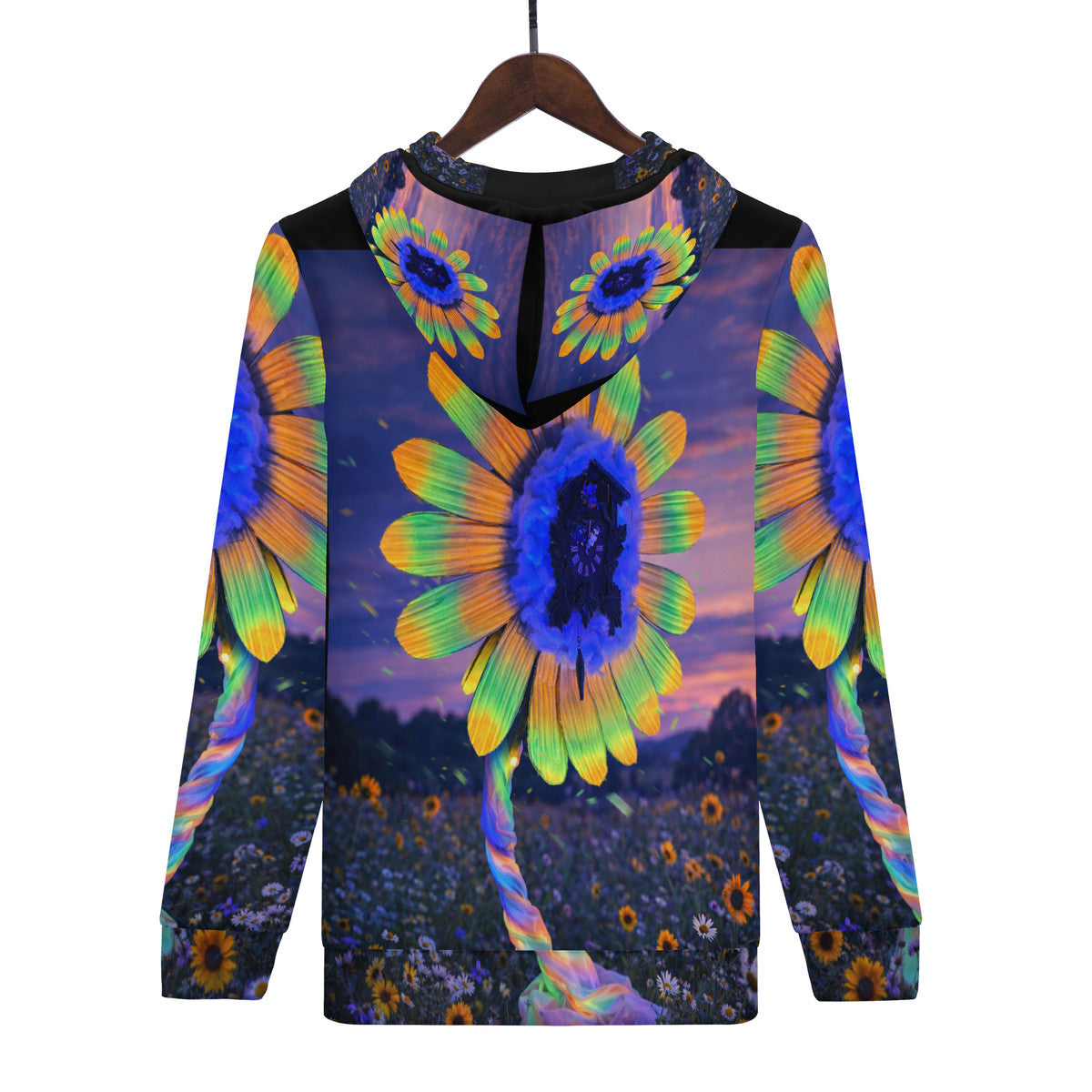 Lucy - Original Artwork by Craig Davoll - Men's All Over Print Zip Hoodie