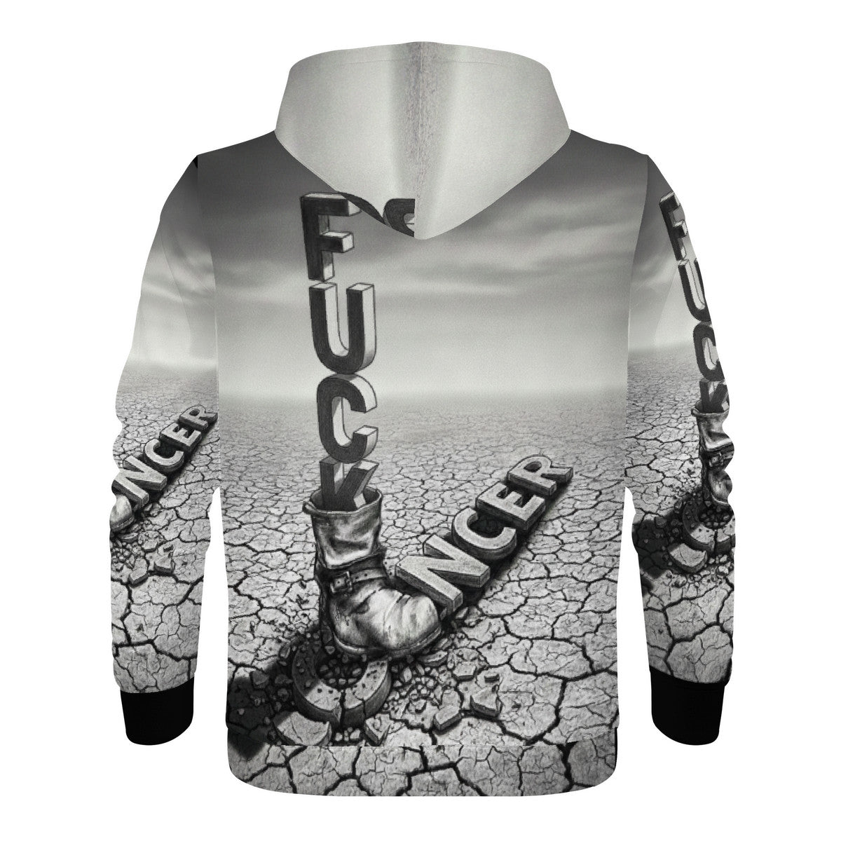 Fu*k Cancer - Men's All Over Print Hoodie