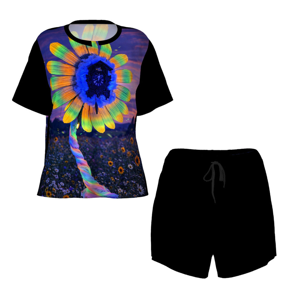 Lucy - Original Artwork by Craig Davoll - Women's Summer Round Neck Pajamas