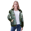 Phoenix Rising - Original Art by Craig Davoll -  Women's All Over Print Zip Hoodie