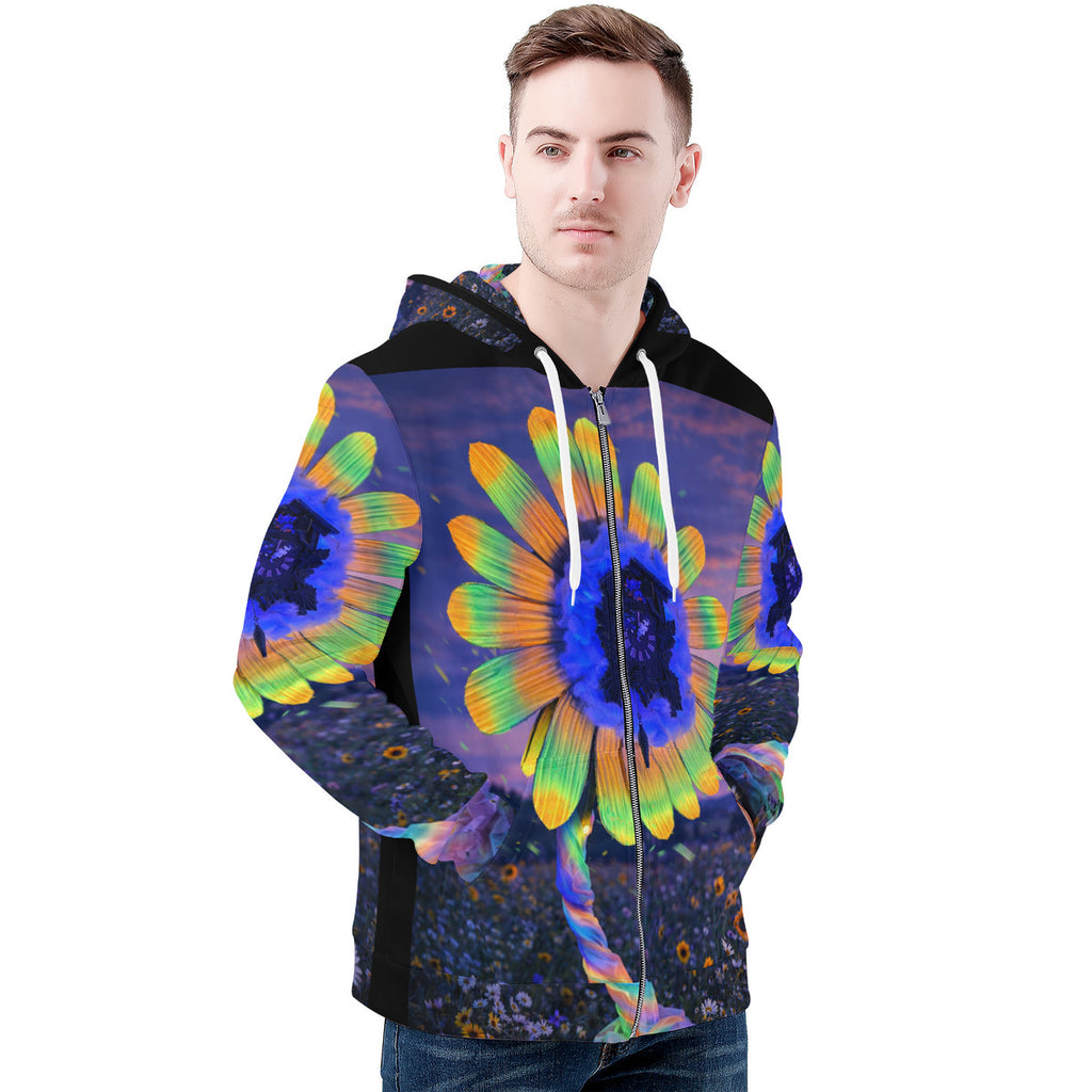 Lucy - Original Artwork by Craig Davoll - Men's All Over Print Zip Hoodie