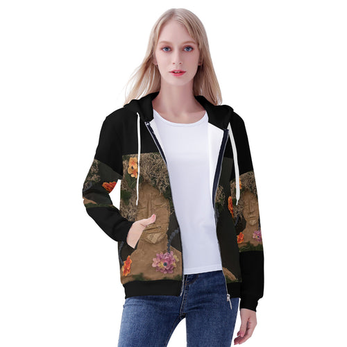 Come See Me - Original Artwork by Craig Davoll - Women's All Over Print Zip Hoodie