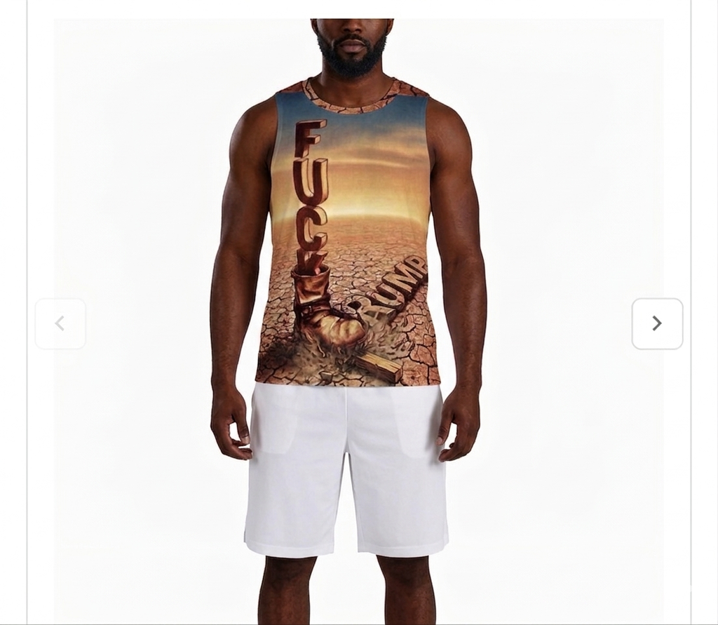 Fu*k Trump -  Origional Artwork by Craig Davoll - Men’s Basketball Tops Jersey