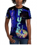 Fu*k ICE - Original Artwork by Craig Davoll - D65 Women's All-Over Print T shirt