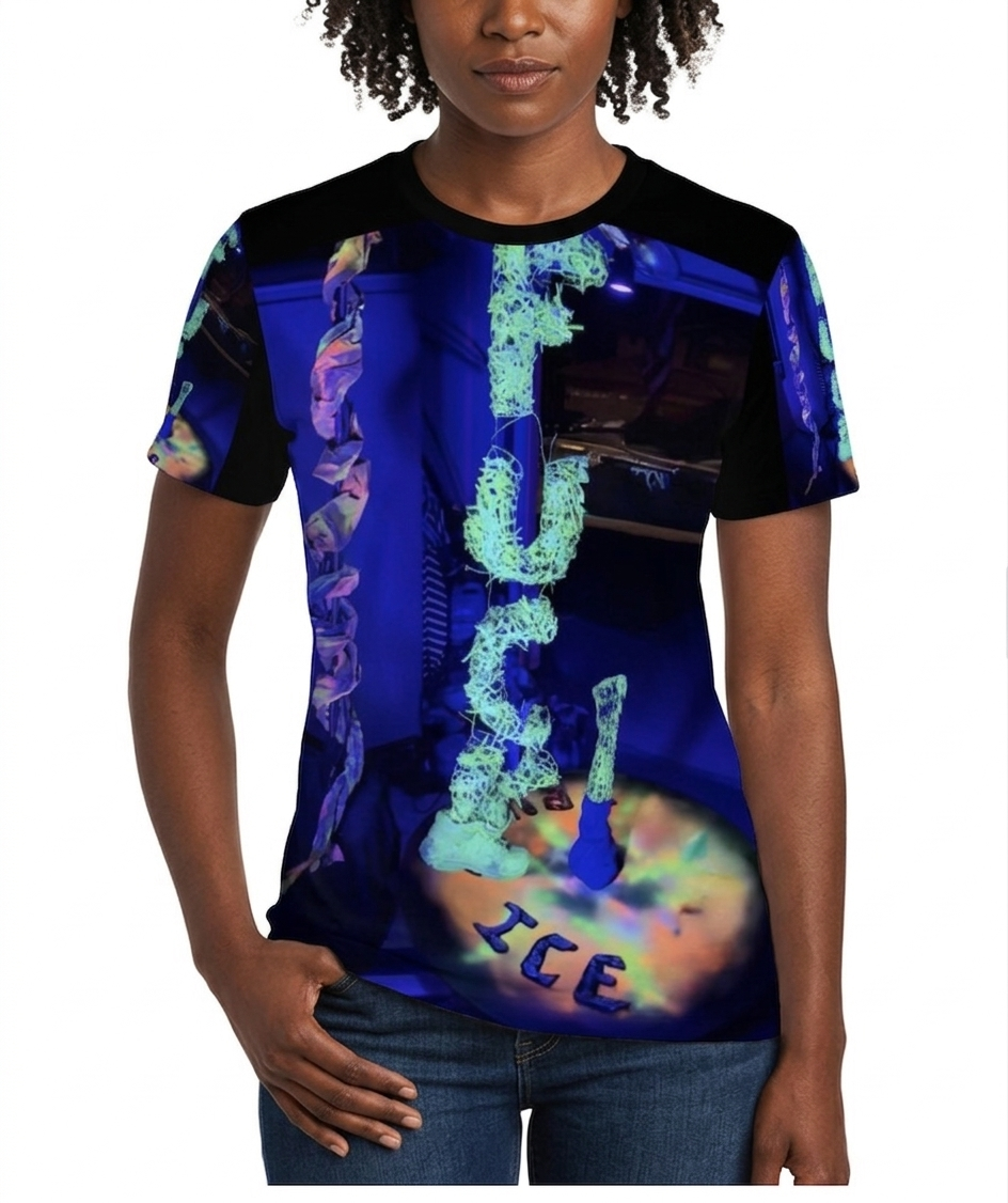Fu*k ICE - Original Artwork by Craig Davoll - D65 Women's All-Over Print T shirt