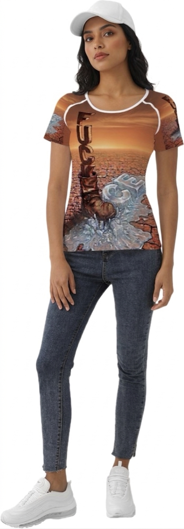 Fu*k ICE - Original Artwork by Craig Davoll - D65 Women's All-Over Print T shirt