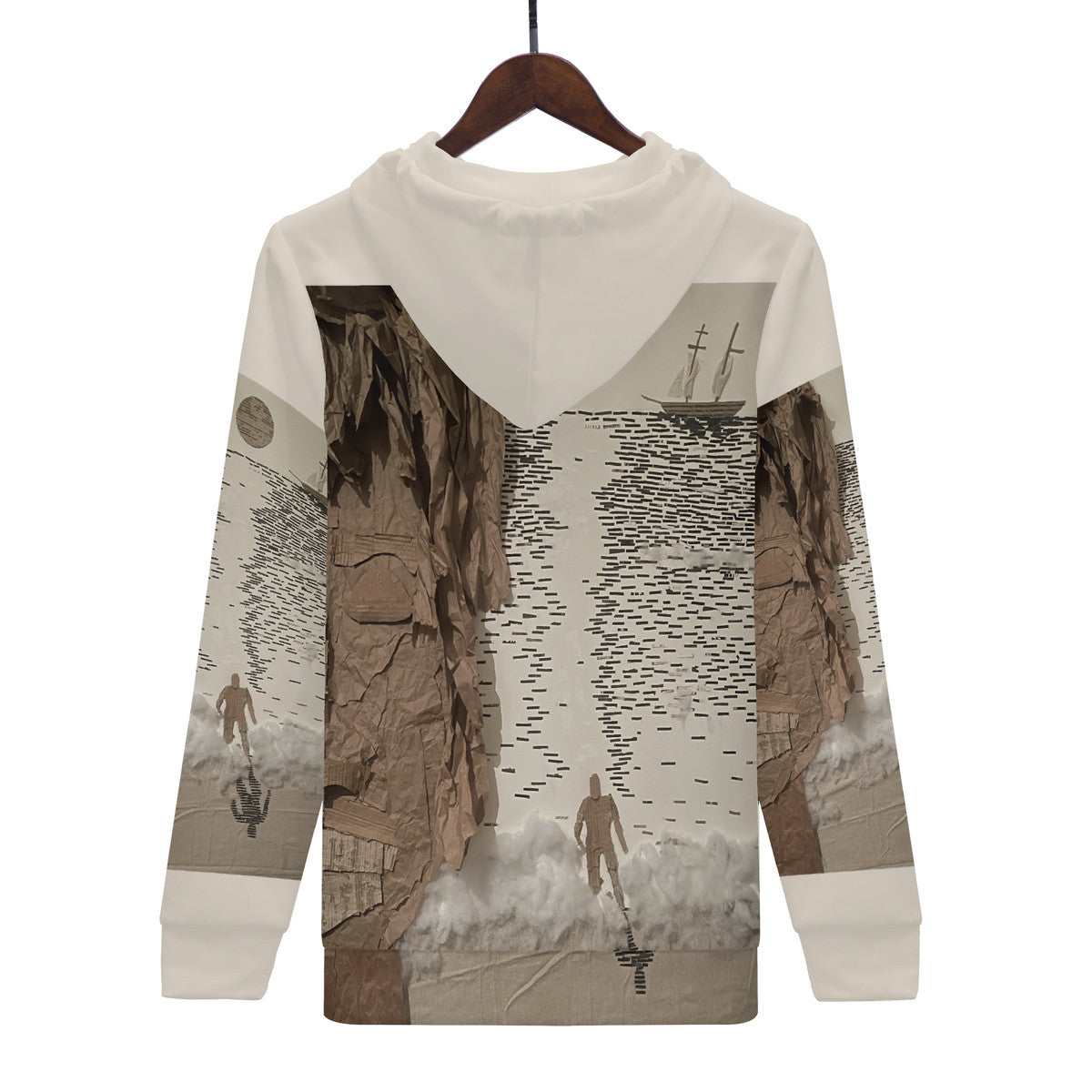 Midnight Run - Original Artwork by Craig Davoll - Women's All Over Print Zip Hoodie