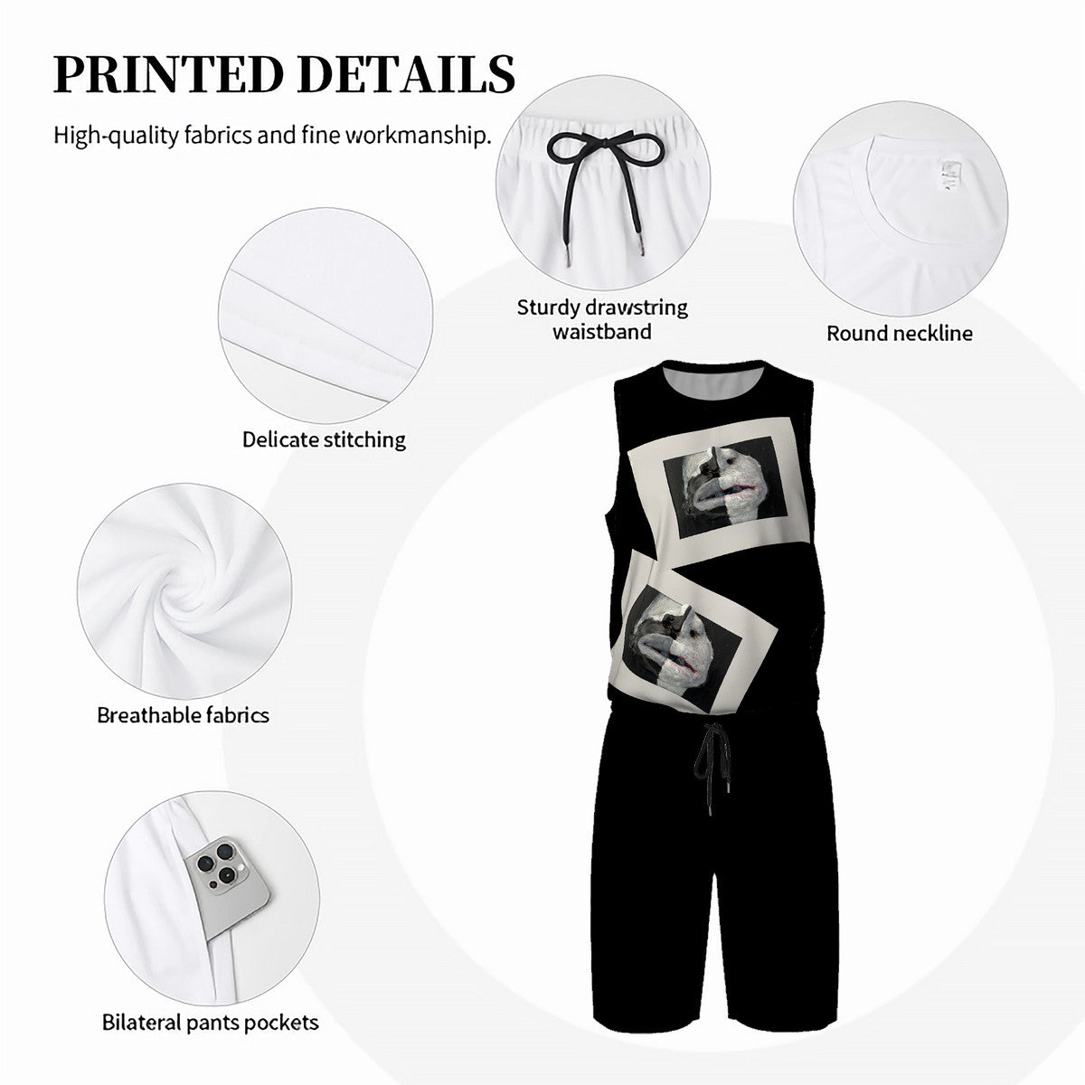 The Warriors - Original Art by Craig Davoll - Men’s Basketball Uniform Jersey Set