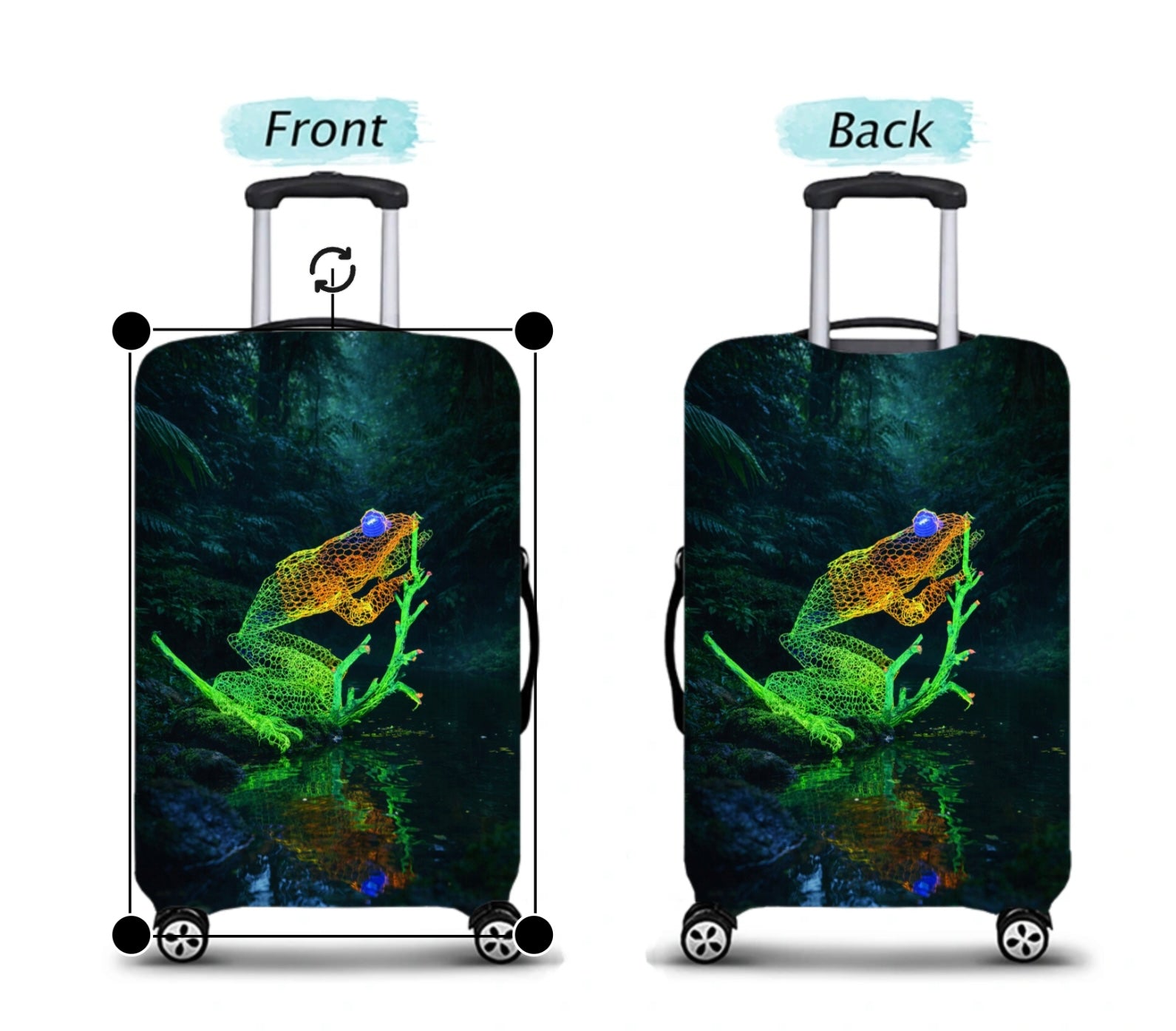 Feeling Froggy - Suitcase Wrap