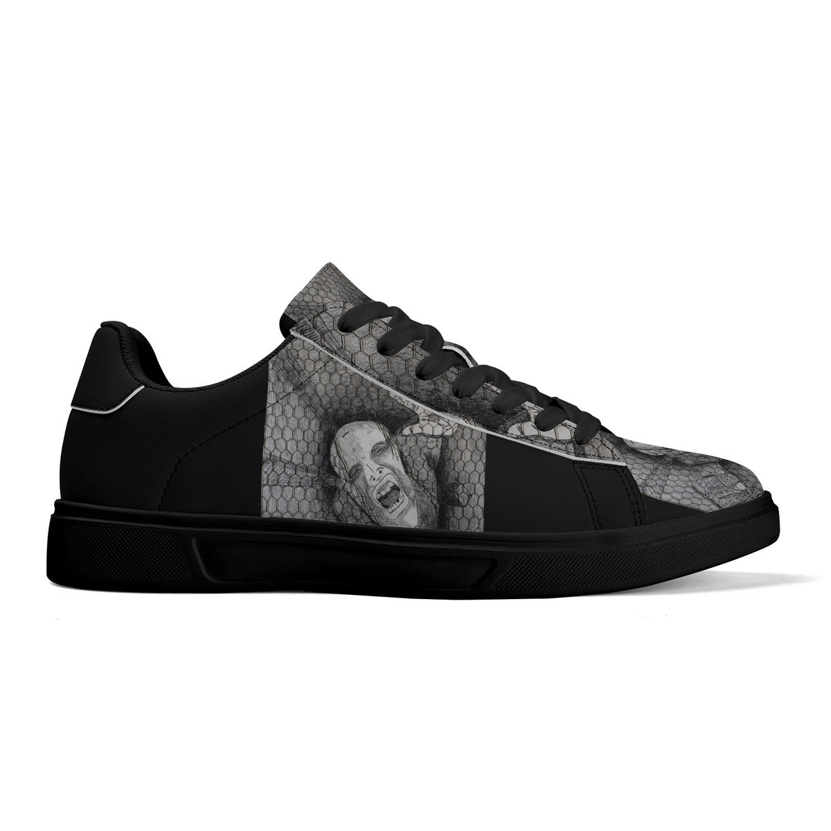 Rage - Original Artwork by Craig Davoll - Unisex Premium Synthetic Leather Sneakers