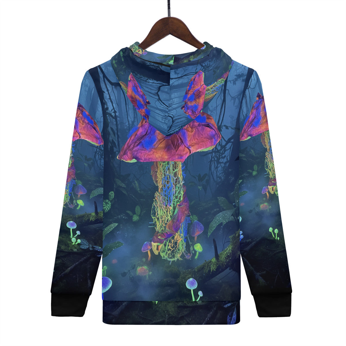 Mycel - Original Art by Craig Davoll - Women's All Over Print Zip Hoodie