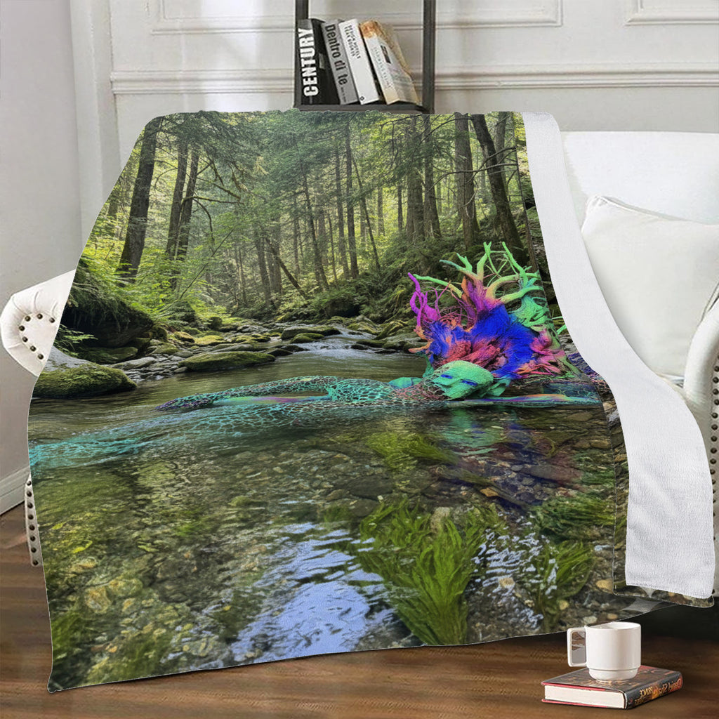 I Am the River - Original Art by Craig Davoll - D43 Blankets