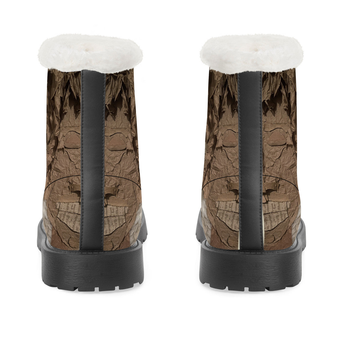 Midnight Run - Original Artwork by Craig Davoll - SF_D86 Faux Fur Synthetic Leather Boot