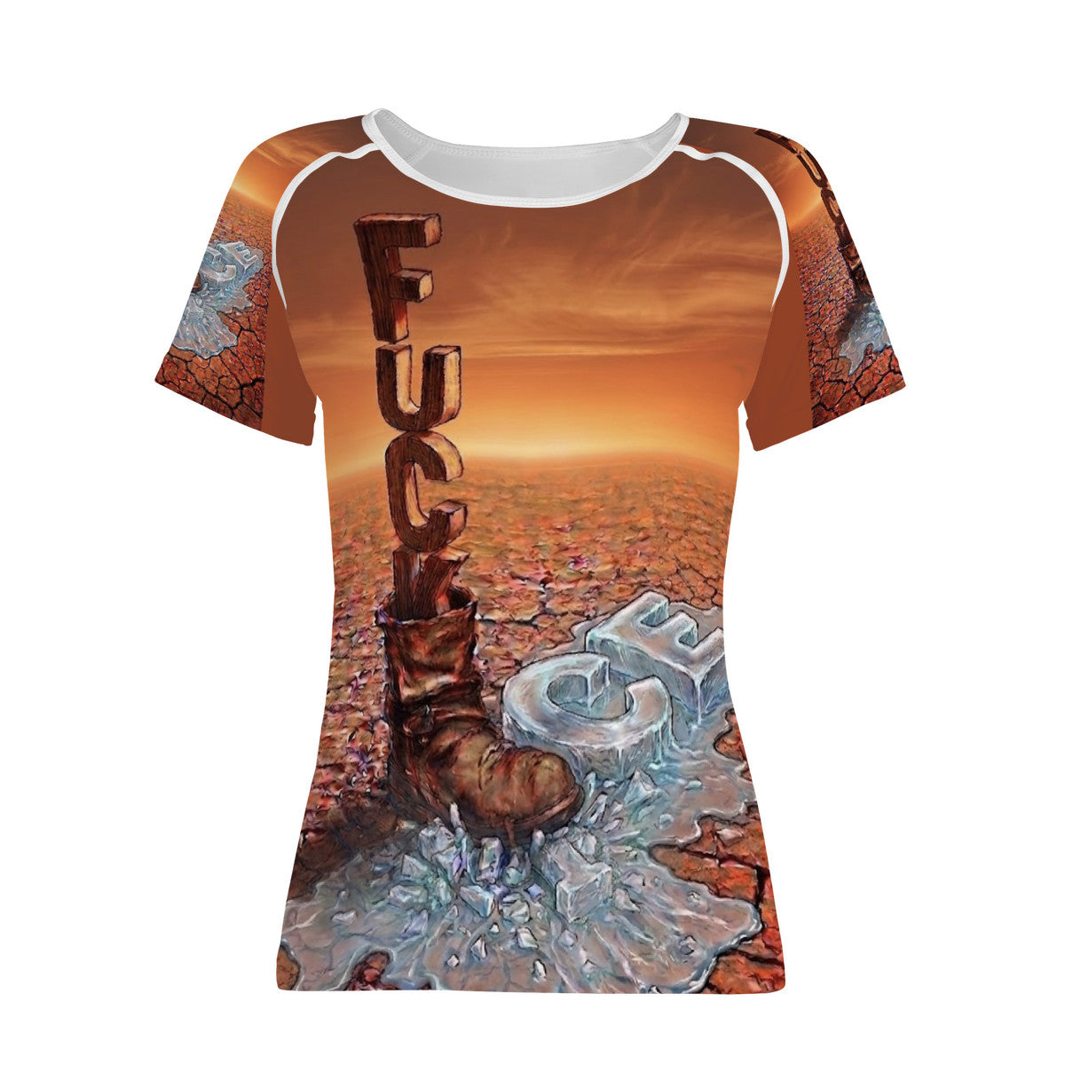 Fu*k ICE - Original Artwork by Craig Davoll - D65 Women's All-Over Print T shirt