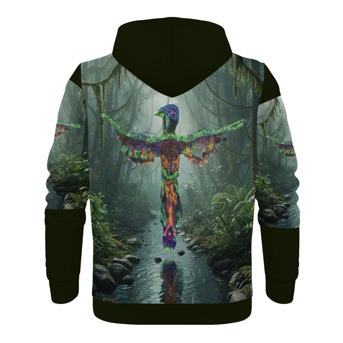 Phoenix Rising - Original Art by Craig Davoll -  Women's All Over Print Zip Hoodie
