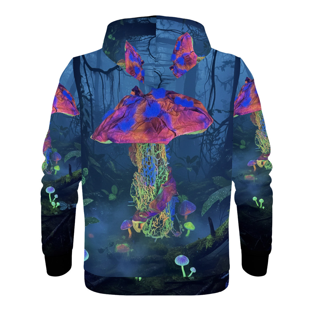 Mycel - Original Art by Craig Davoll - Women's All Over Print Zip Hoodie