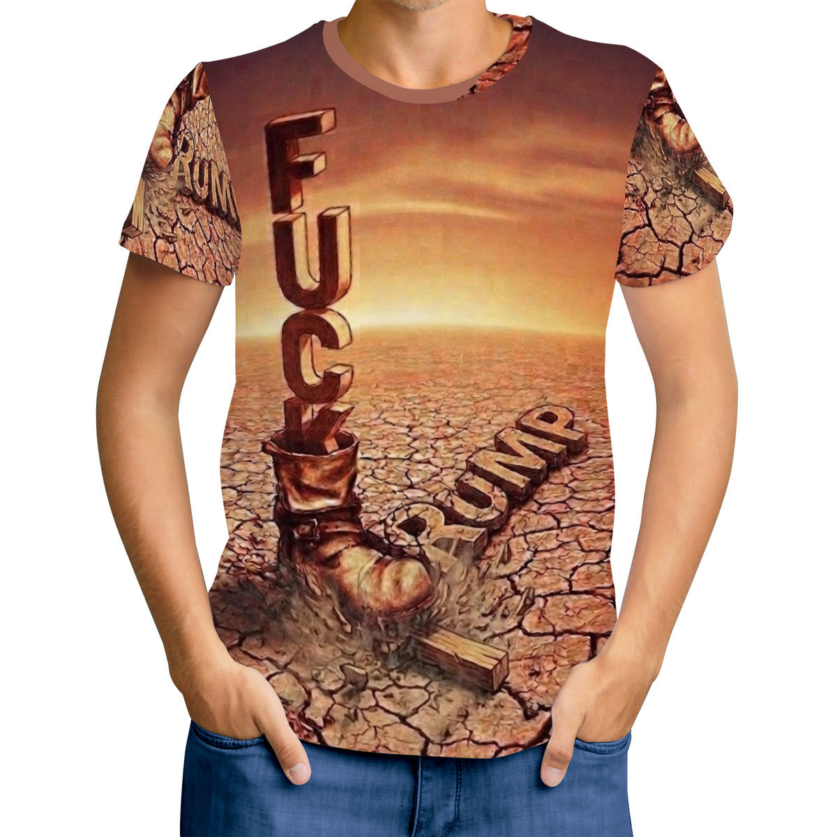 Fu*k Trump - Original Art by Craig Davoll - D61 Men's All Over Print T-Shirt