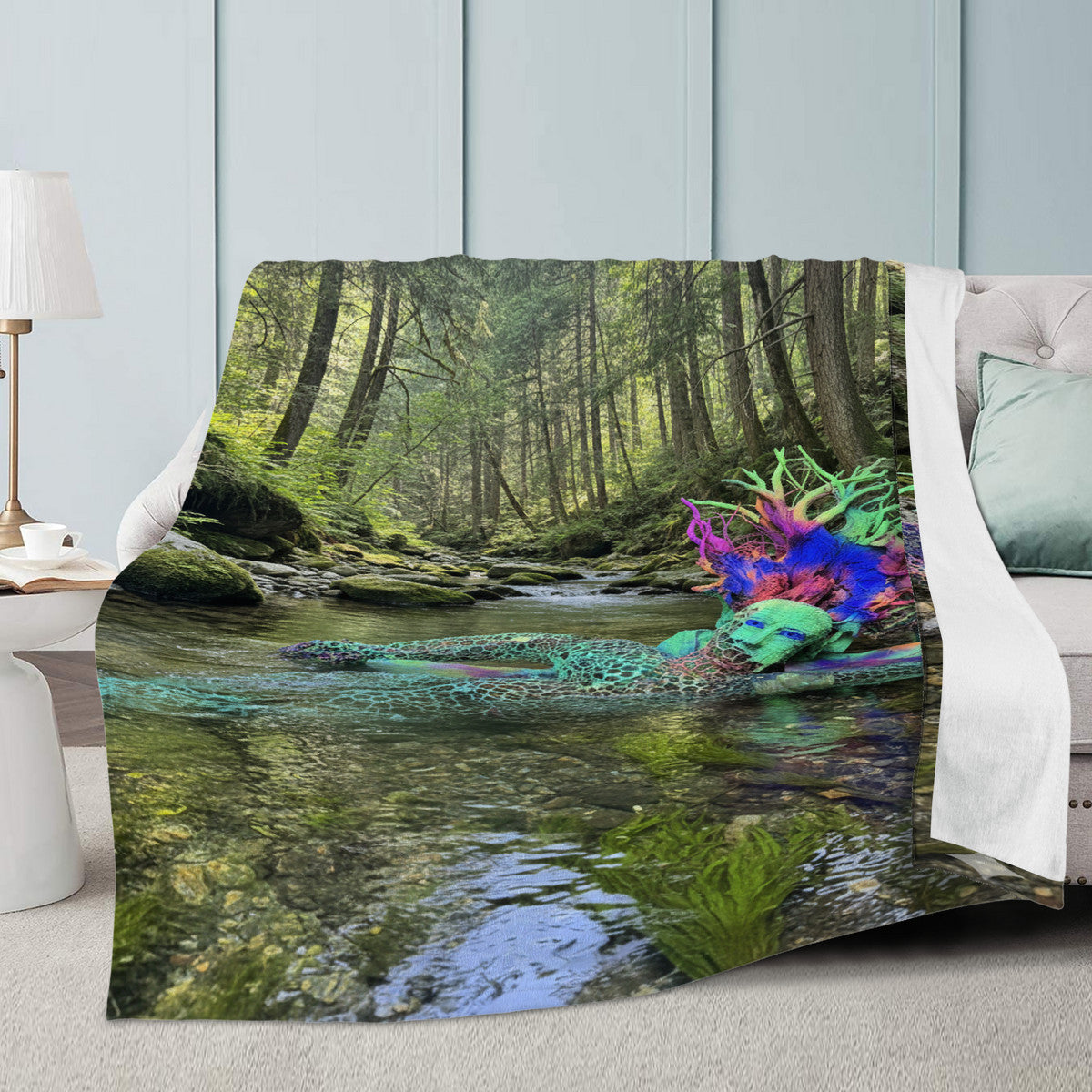 I Am the River - Original Art by Craig Davoll - D43 Blankets