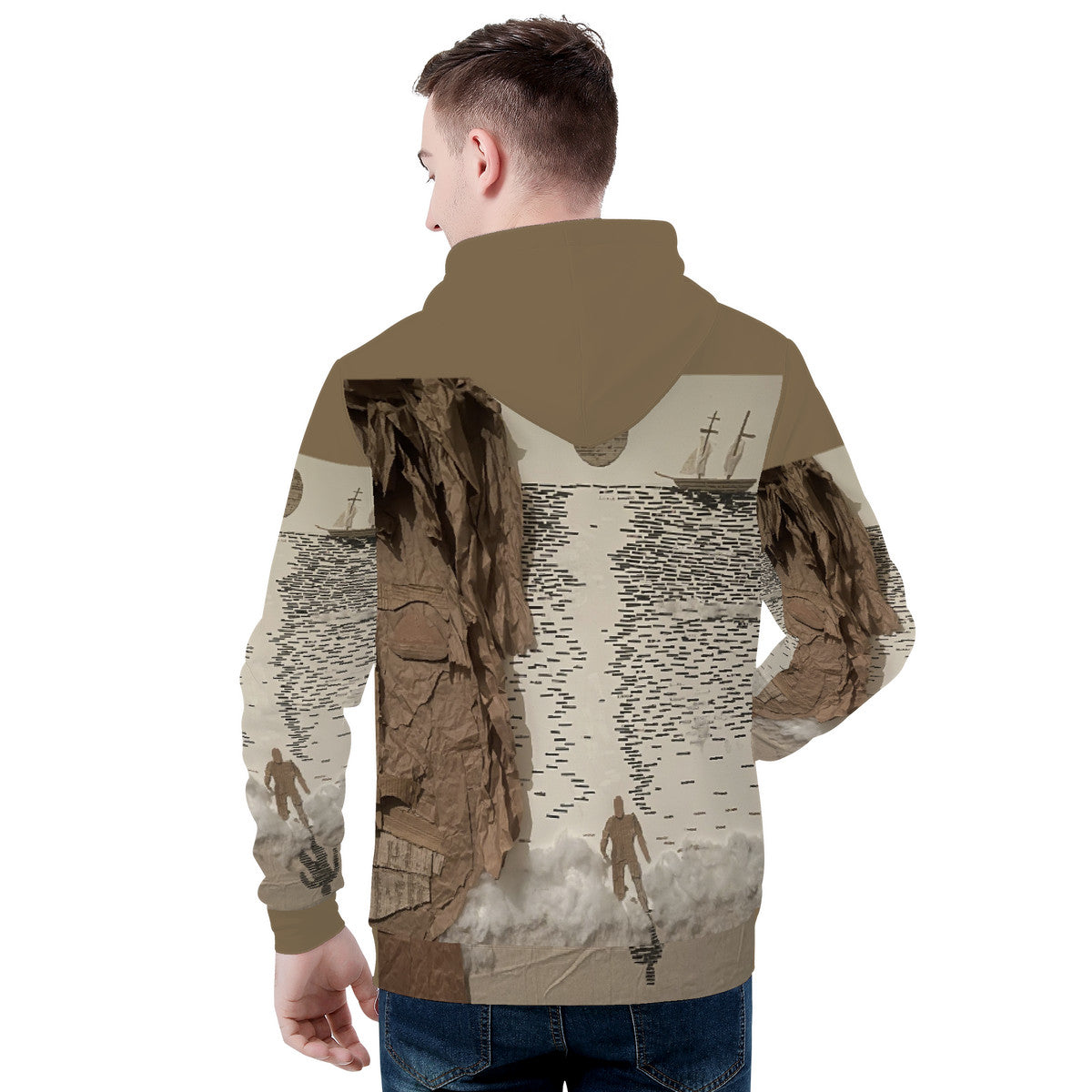 Midnight Run - Original Artwork by Craig Davoll - Men's All Over Print Hoodie