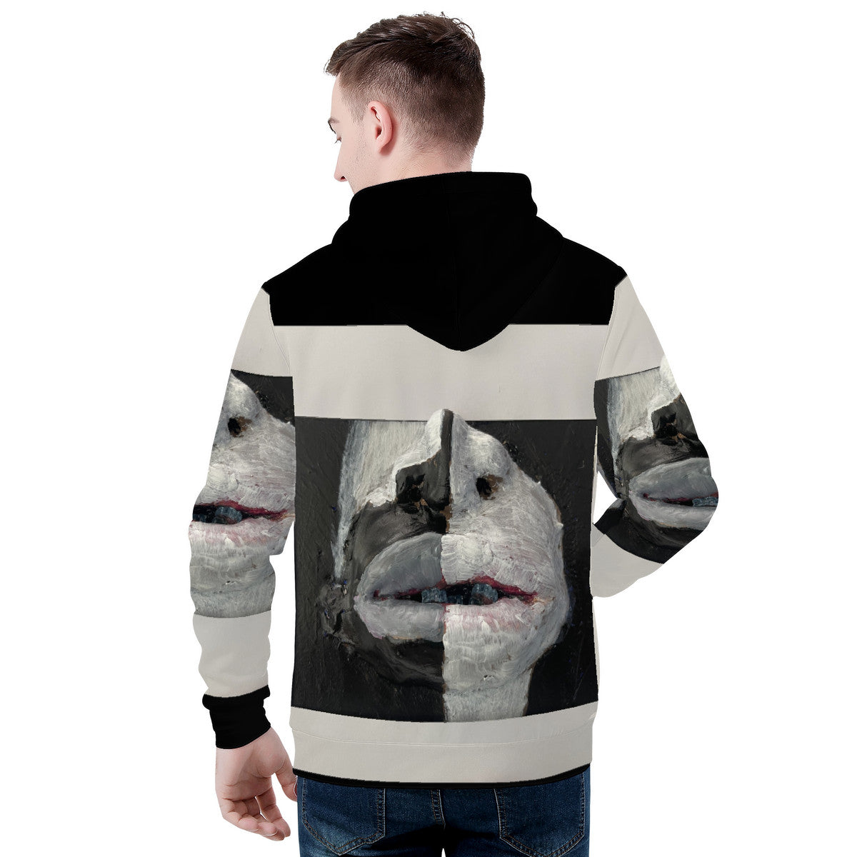 The Warrior - Original Artwork by Craig Davoll - Men's All Over Print Hoodie