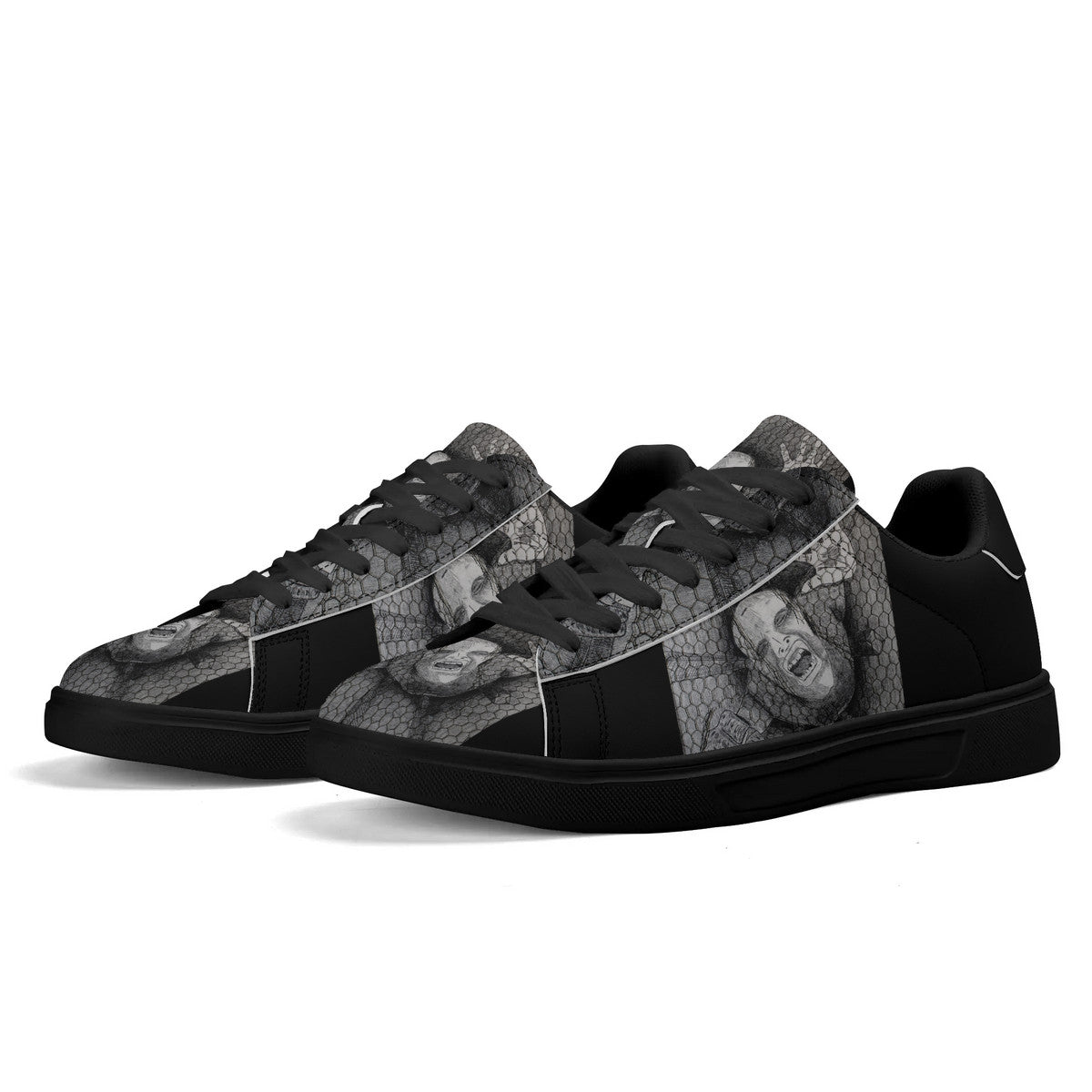 Rage - Original Artwork by Craig Davoll - Unisex Premium Synthetic Leather Sneakers