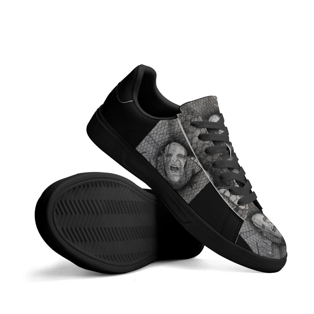Rage - Original Artwork by Craig Davoll - Unisex Premium Synthetic Leather Sneakers