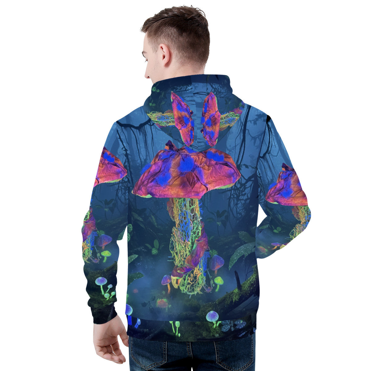 Mycel - Original Art by Craig Davoll - Men's All Over Print Hoodie