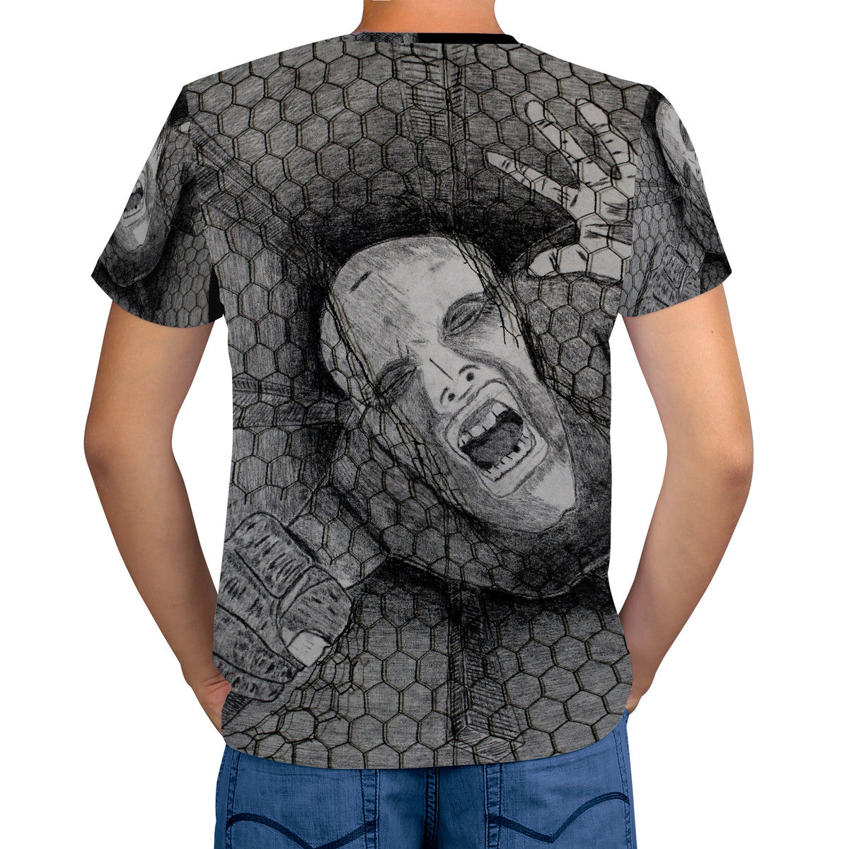 Rage -  Original Artwork  by Craig Davoll - Men's All Over Print T-Shirt