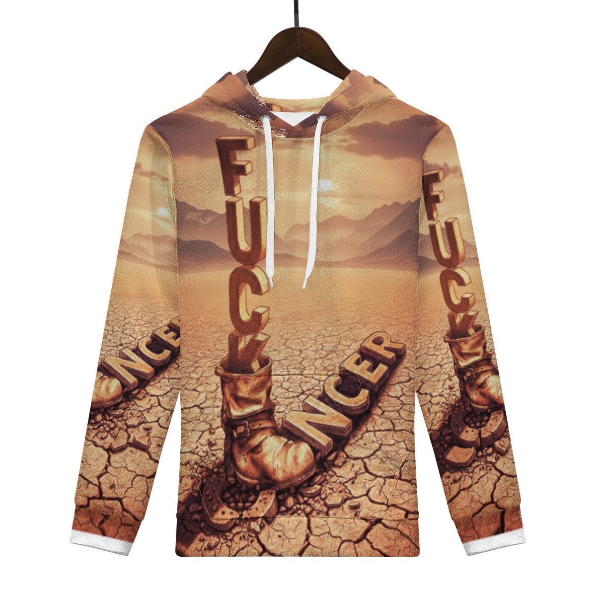 Fu*k Cancer -  Men's All Over Print Hoodie
