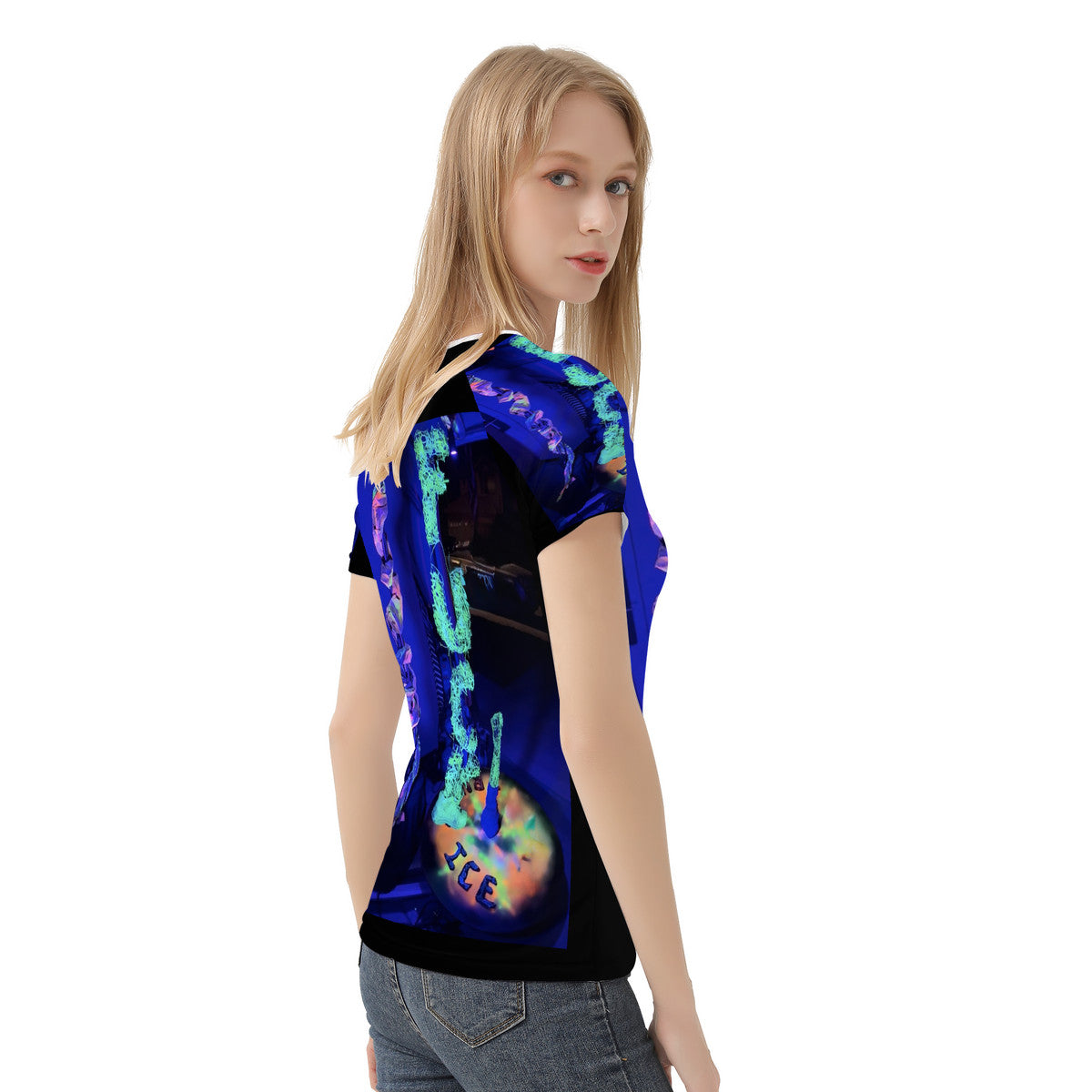 Fu*k ICE - Original Artwork by Craig Davoll - D65 Women's All-Over Print T shirt