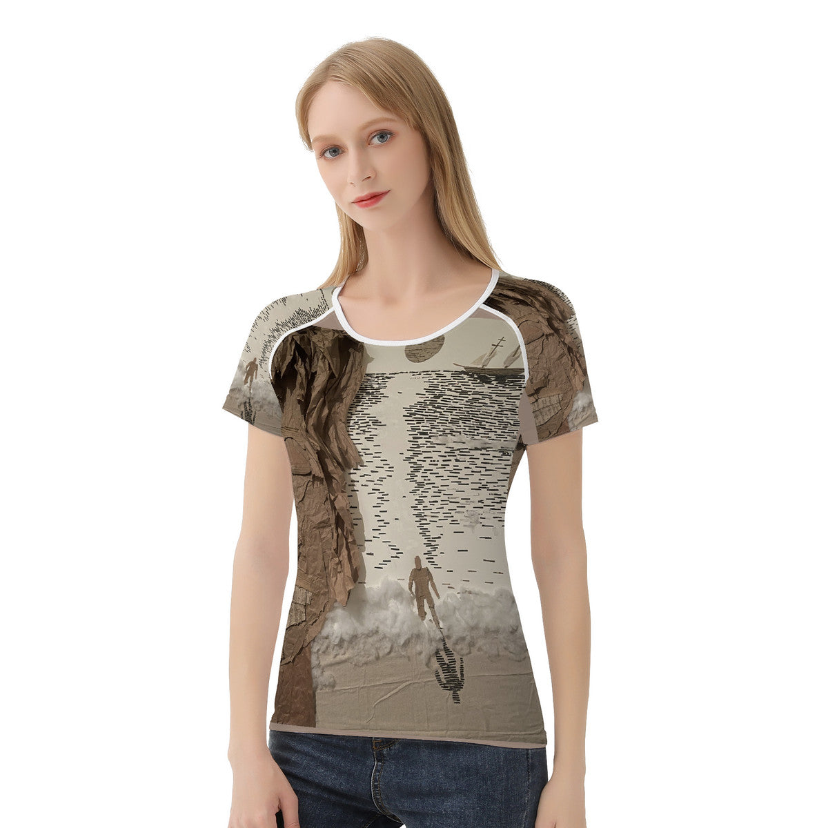 Midnight Run - Original Artwork by Craig Davoll - Women's All-Over Print T shirt