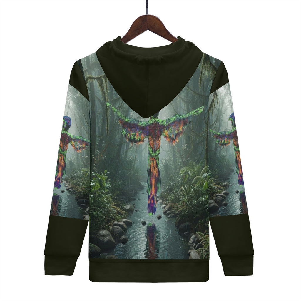 Phoenix Rising - Original Art by Craig Davoll -  Men's All Over Print Zip Hoodie