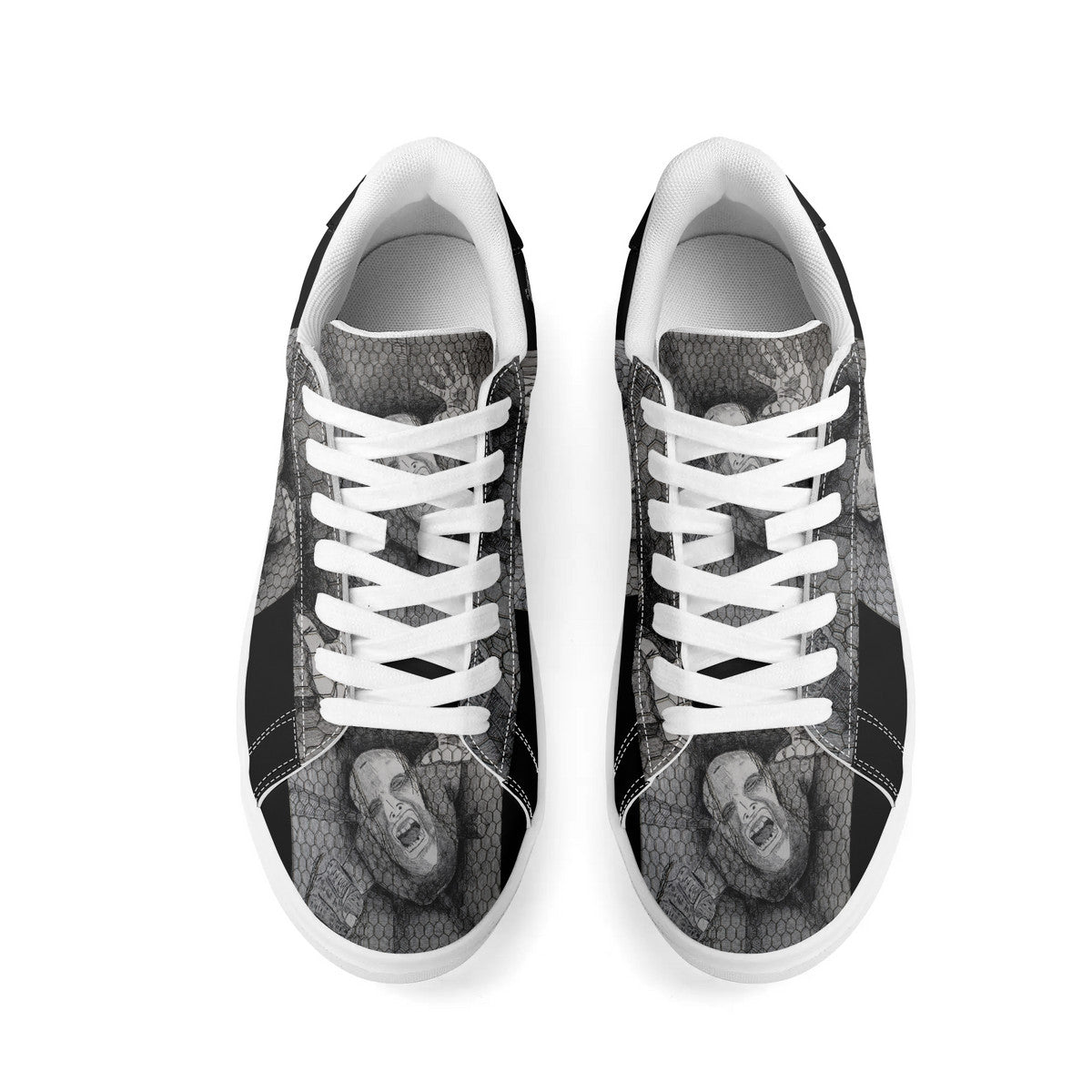 Rage - Original Artwork by Craig Davoll - Unisex Premium Synthetic Leather Sneakers