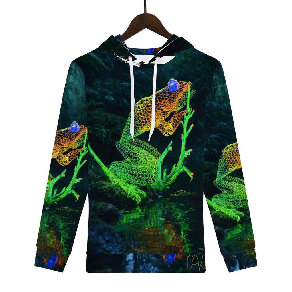 Nature Wins -Feeling Froggy-  Original Artwork by Craig Davoll - Men's All Over Print Hoodie