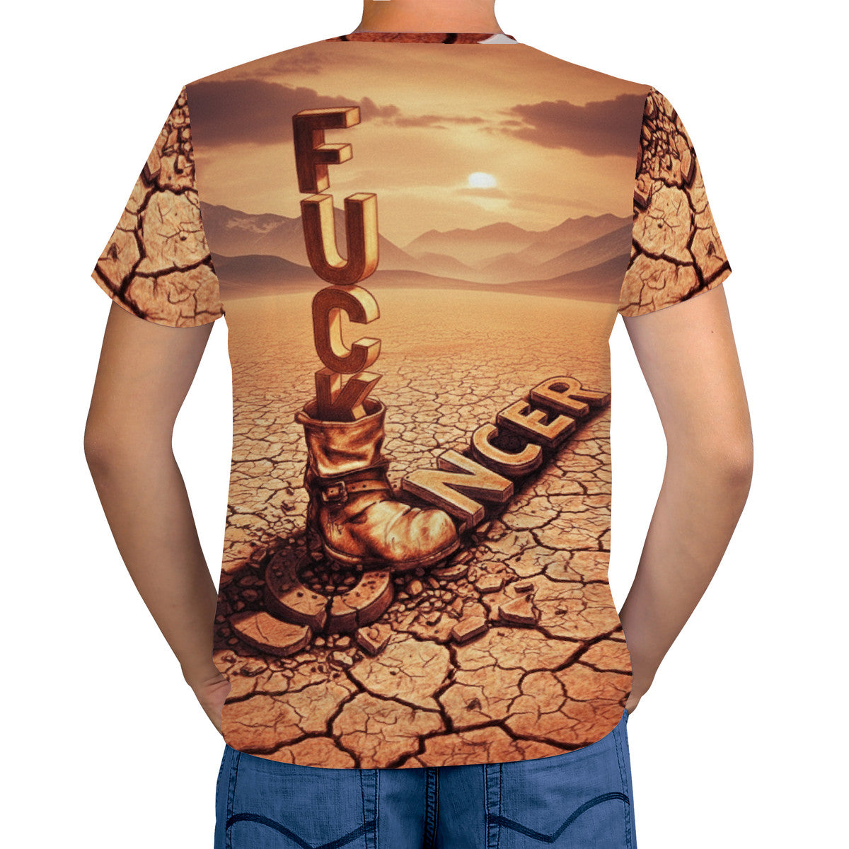 Fu*k Cancer - Men's All Over Print T-Shirt