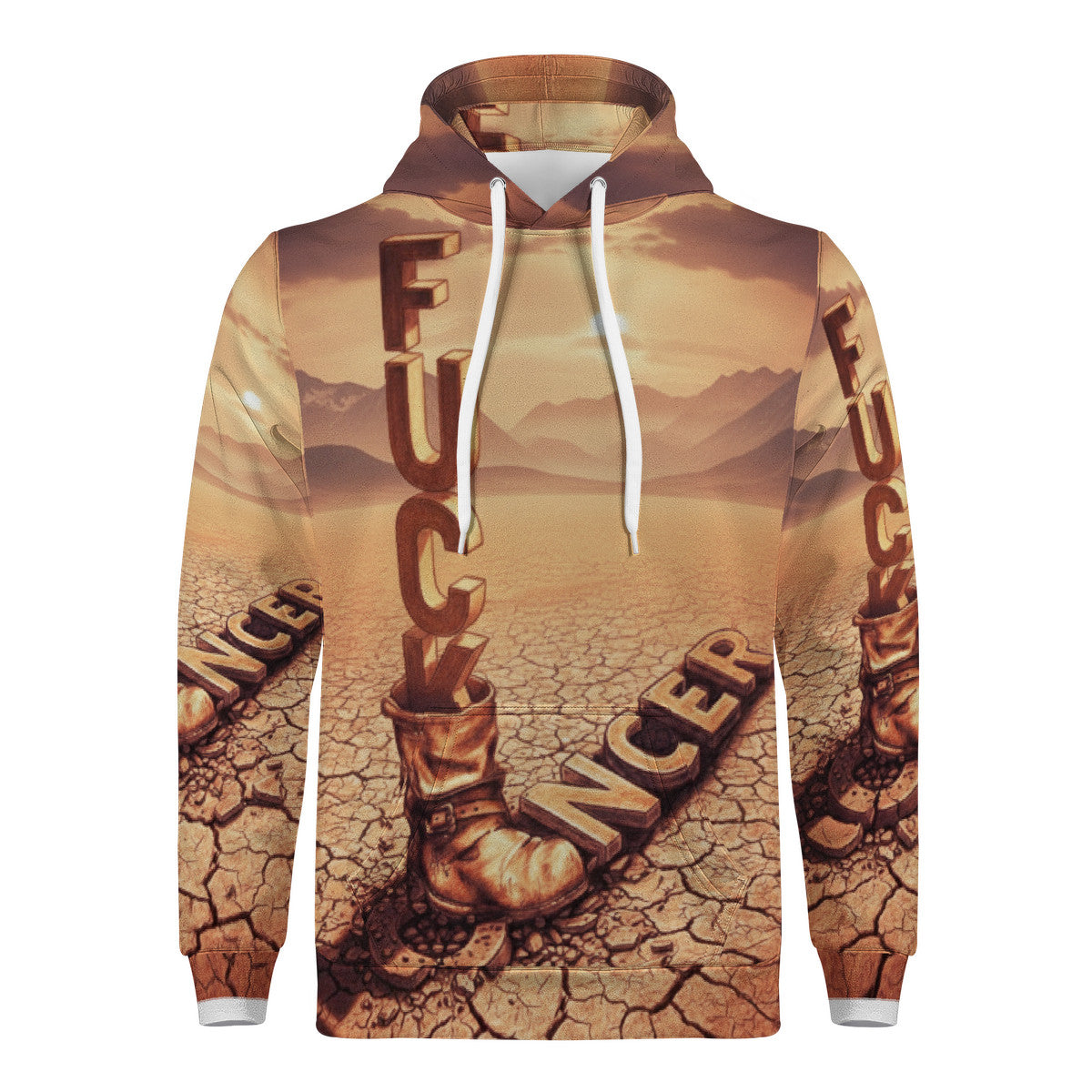 Fu*k Cancer -  Men's All Over Print Hoodie