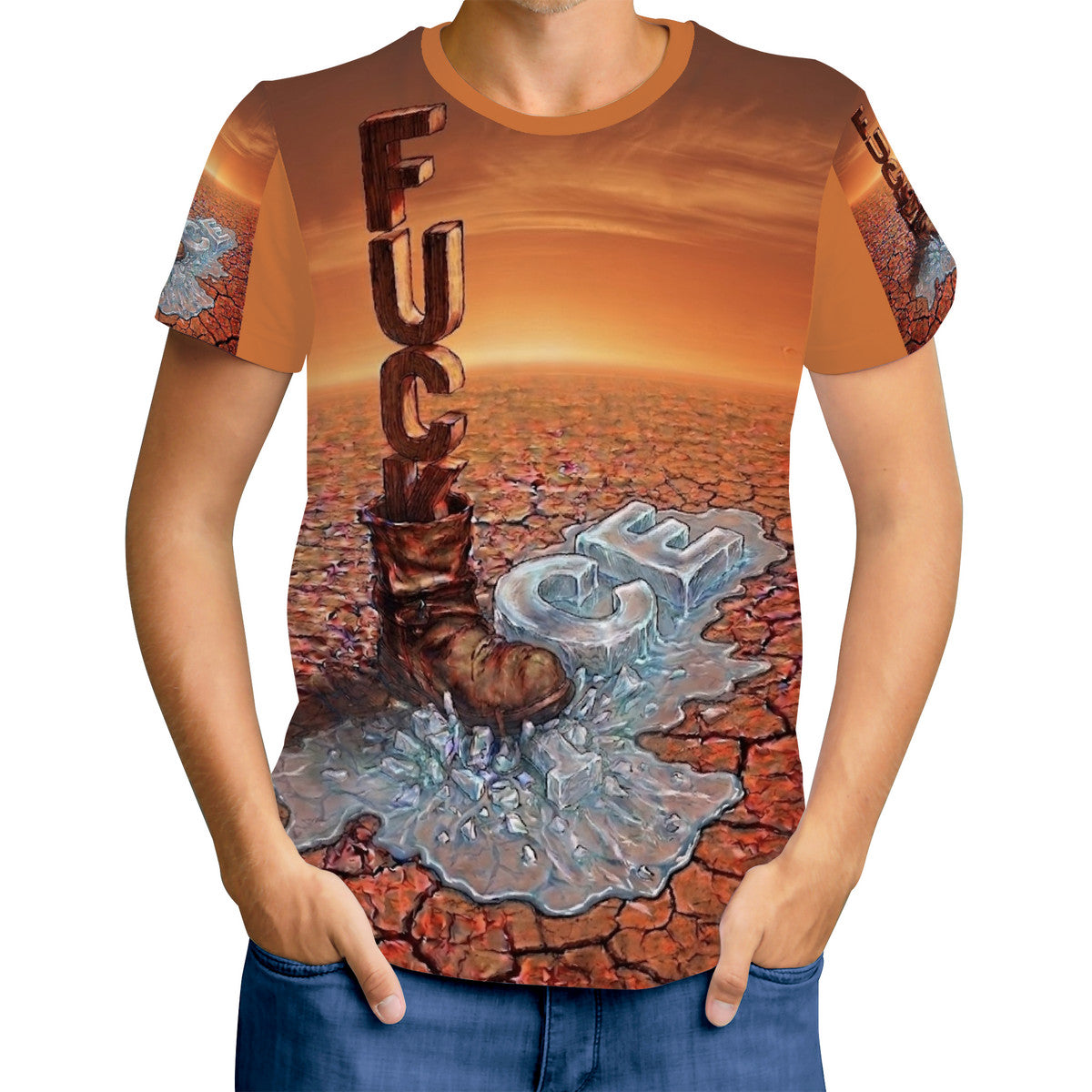 Fu*k Ice - Originnal Art by Craig Davoll - D61 Men's All Over Print T-Shirt