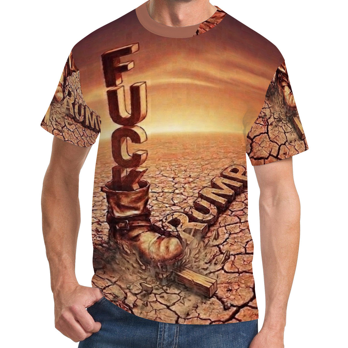 Fu*k Trump - Original Art by Craig Davoll - D61 Men's All Over Print T-Shirt