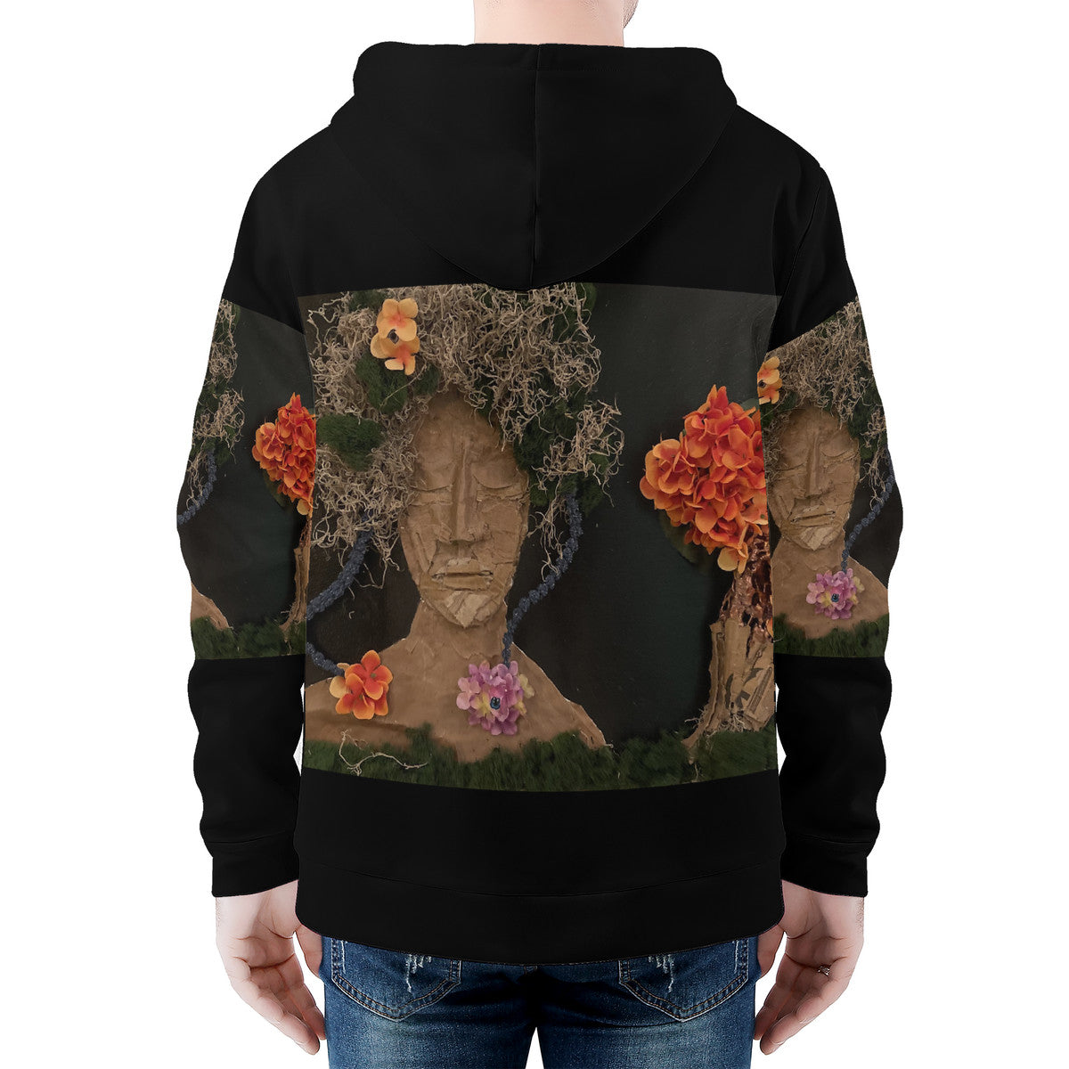 Come See Me - Original Artwork by Craig Davoll - Men's All Over Print Zip Hoodie