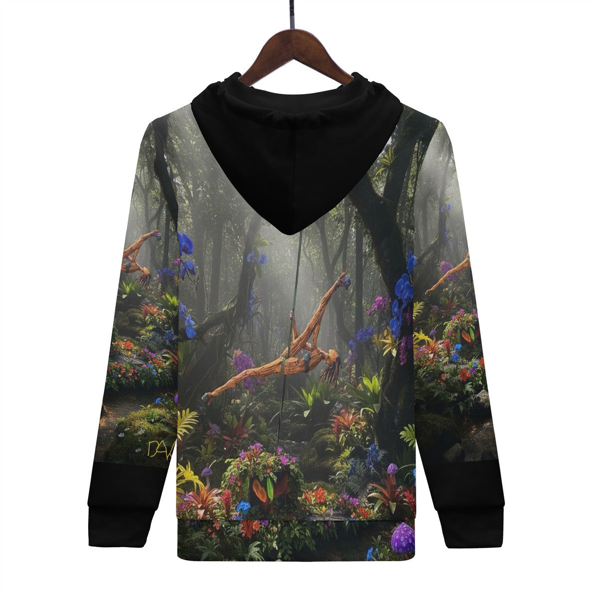 Strength and Beauty On Display - Original Art by Craig Davoll - Women's All Over Print Zip Hoodie